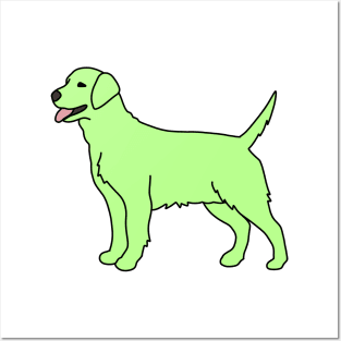 Key Lime Green Dog Posters and Art